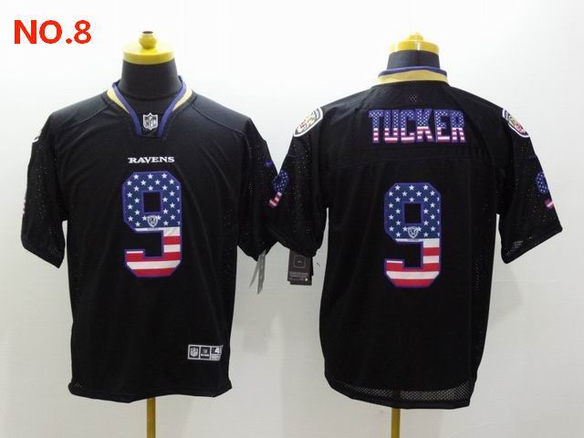 Men's Baltimore Ravens 9 Justin Tucker Jesey NO.8;